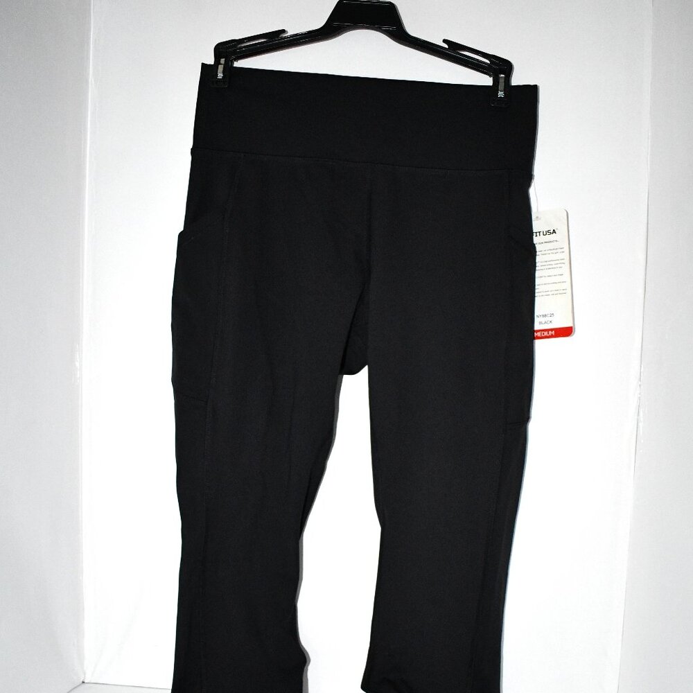 Fit USA Leggings 25” in Black Size: MEDIUM #NY88C25 NWT Details: Nylon/Lycra